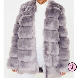 Grey Fur Coat